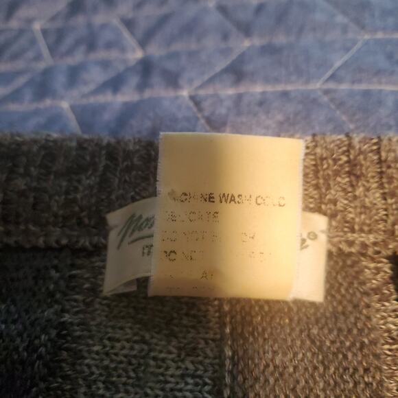 Vintage Norm Tompson Mens L Wavy Geometric 3D Biggie Cosby Muted Tans Sweater - Picture 7 of 9